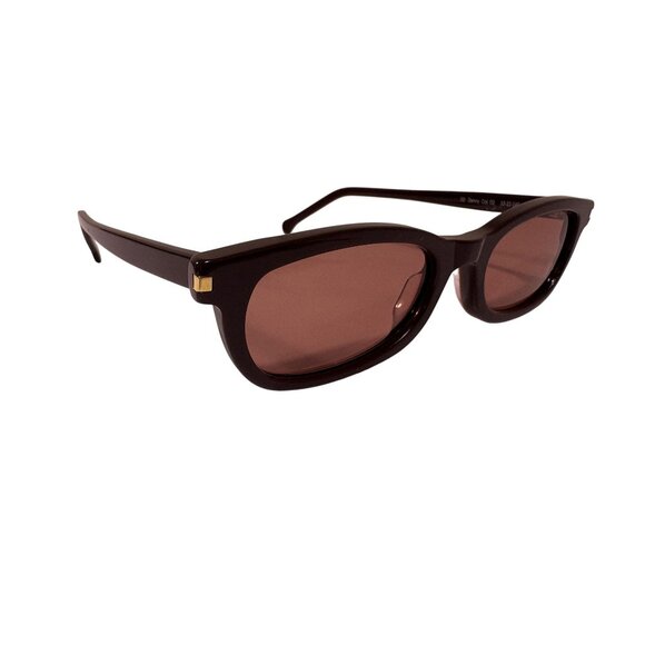 Gince Goods Danny Small Sunglasses in Chocolate Brown/Burgundy main image 4